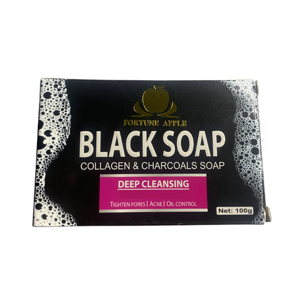 Black Soap Collagen and Charcoal 3 x 100g