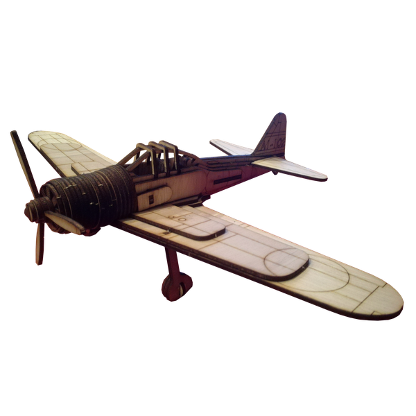Mitsubishi "Zero" Aeroplane Fighter Plane 3D Puzzle Wooden 3D Model
