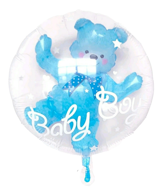 New Baby, Bear Balloon, Boy or Girl
