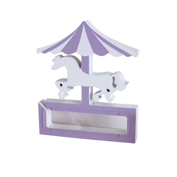 Purple Carousel Money Box