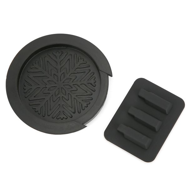 Guitar Sound Hole Cover Silicone Mute Pad Black