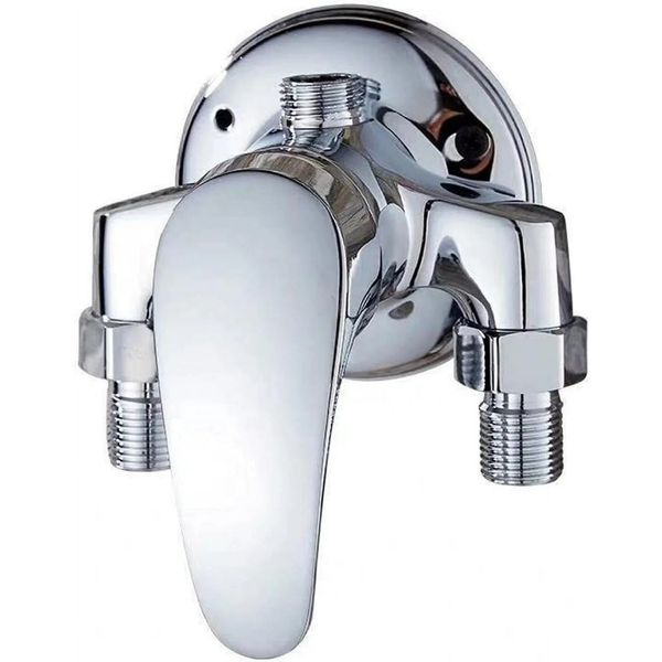Exposed Shower Faucet-Stainless Steel , Hot &amp; Cold Water Mixer