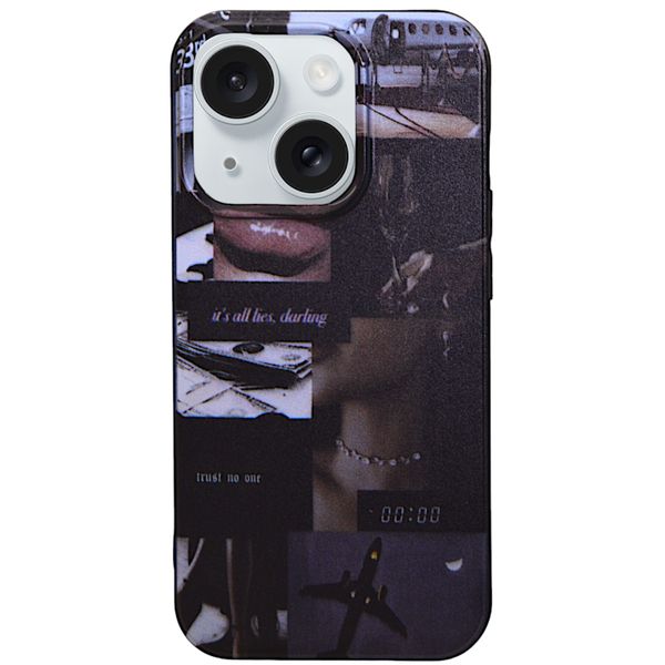 Boujee - Phone Case with Black Rim - Iphone 15