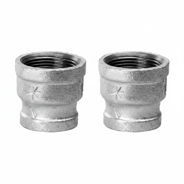 K-Brand Galvanized Socket Reducer 150mm to 100mm - 2 Pack