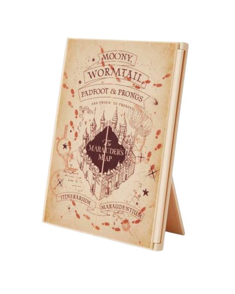 Harry Potter Marauder's Map Vanity Mirror - Foldable Tabletop Mirror