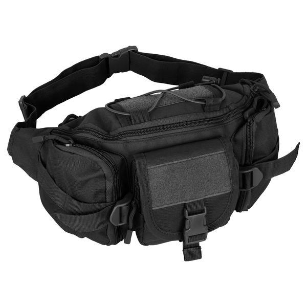 Waterproof Tactical Waist Bag Fanny Bag Chest Bag-Black