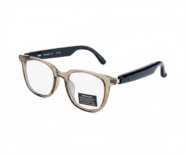 Smart Bluetooth Wireless Audio Glasses - Stylish Clear Lens Eyewear