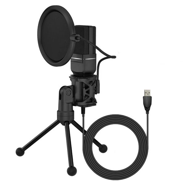 USB Condenser Microphone For Recording Streaming and Podcasting-QY-K111