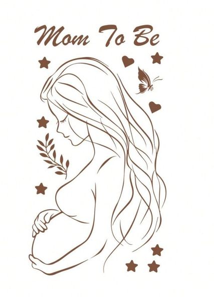 Mom To Be Decoration Wall Sticker Decal For Pregnant Mother Ceremony