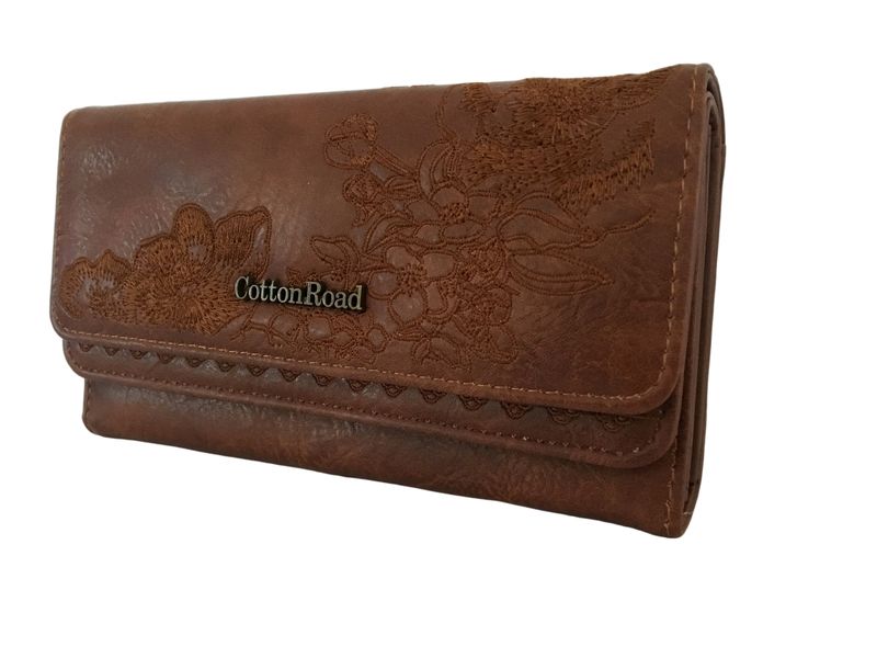 Double Flap Floral Women Wallet
