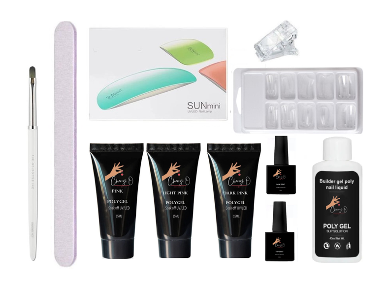 Cherry O Cosmetics 3 Shades of Pink Polygel Kit