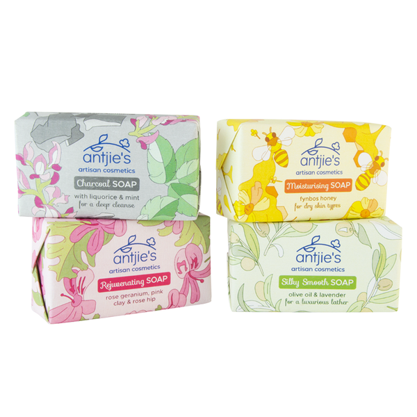 Antjie's - Artisan Soap Bars 4 x 115g - Natural Ingredients
