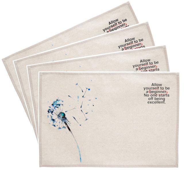 PepperSt Placemat Set - Allow Yourself... (Set of 4)
