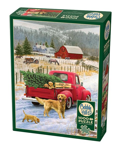 Cobble Hill Christmas on the Farm 1000 Piece Puzzle