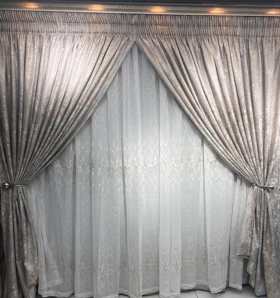 Readymade Curtain 500cm W X 240cm H Taped