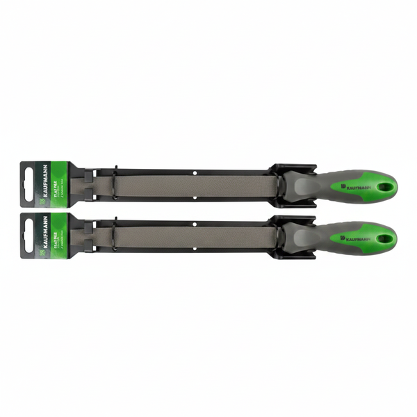 Kaufmann Flat File 200mm 2nd Cut for Metal and Wood Smoothing - 2 Pack