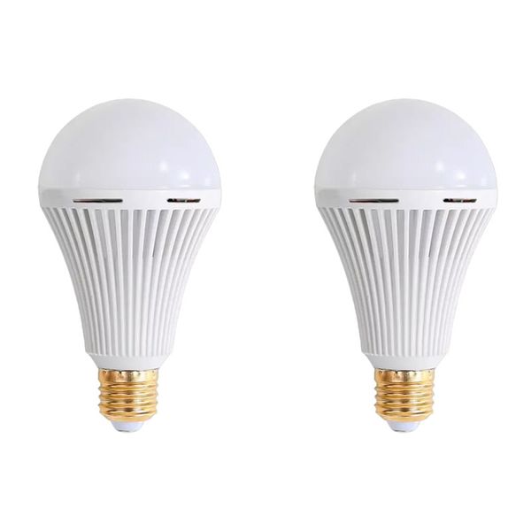 Set of 2 20W E27 LED Emergency Energy Saving Lamp EJC-12-2