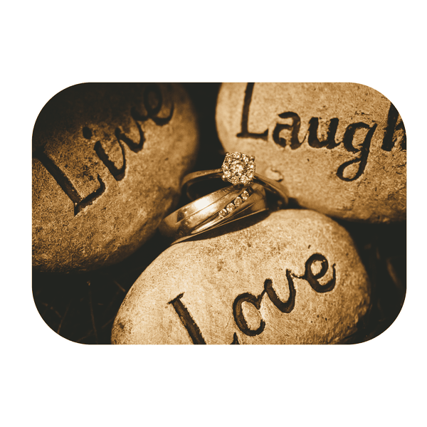 Live laugh and love Printed Mouse Pad