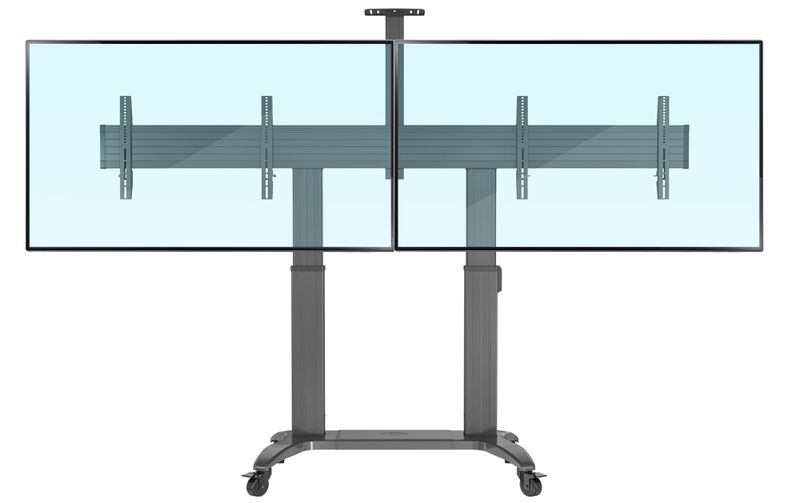 North Bayou Motorised Dual Screen TV Cart for 55 -75 TV's (T75-2A)