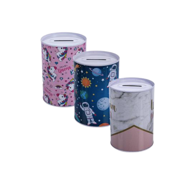 SD Toys- Assorted Money Bank Tins Pack Of 3 x1