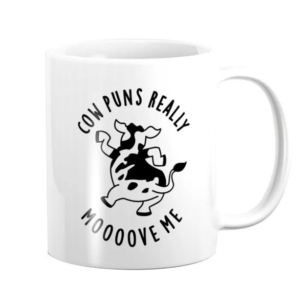 Pappa Joe Mug - Cow Puns Really Mooove
