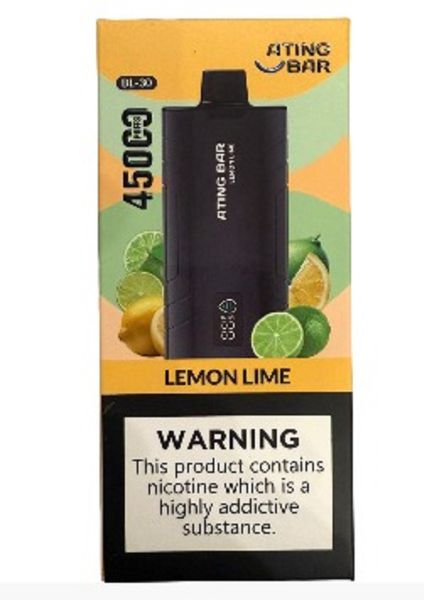 Ating Bar Vape Smoking Device-Lemon Lime-45000 Puffs
