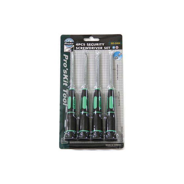 PRK SD-2404 4pcs Spanner Type Security Screwdriver Set with Non-Slip Handle