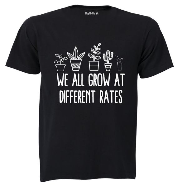 Grow At Different Rates - Adults - T-Shirt