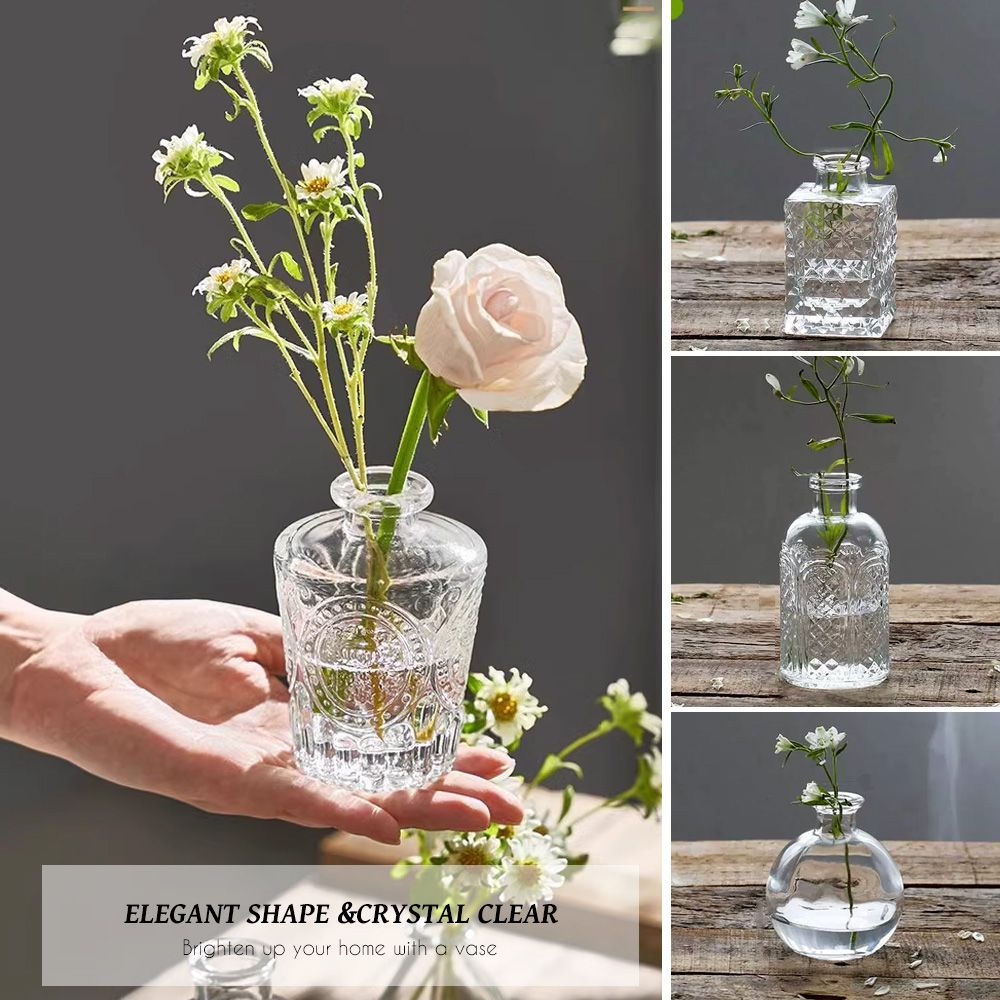 pataya　VINTAGE flower vase2つセット pataya VINTAGE flower vase2つセット Chenshia -15 Pc Glass