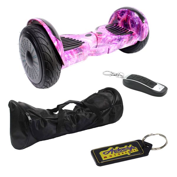 Self Balance 10" LED Bluetooth Hoverboard-Galaxy with Remote-Bag &amp; Keyring