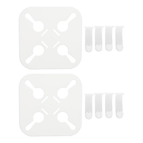 2 Pieces Anti-Tangle Laundry Squares - PP drying bedsheet detangler for washer/dryer