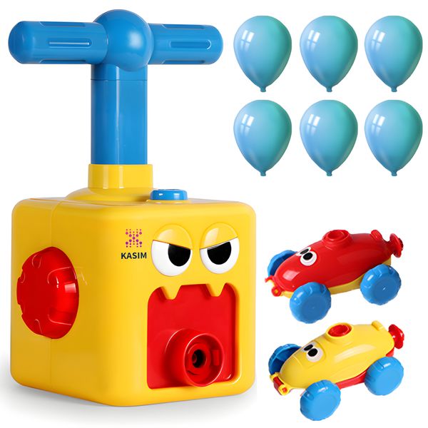 Boy Balloon Powered Car Set, Pneumatic Car Balloon Racing Car