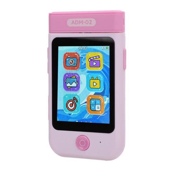 Portable Camera, 48MP, 2.8" IPS Touch, AF, With Alarm Clock, MP3, Roseate