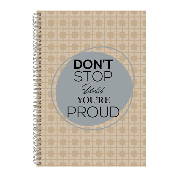 Proud A4 Notebook Spiral Lined Motivational Sayings Graphic Notepad Gift135