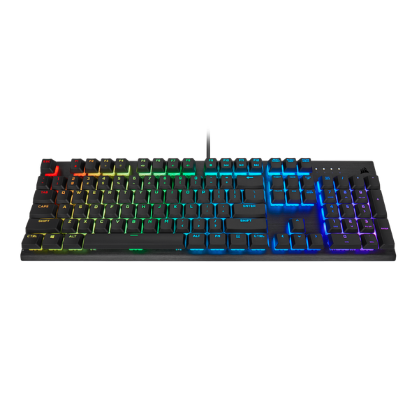 Corsair K60 RGB PRO Mechanical Gaming Keyboard - CHERRY VIOLA - Black