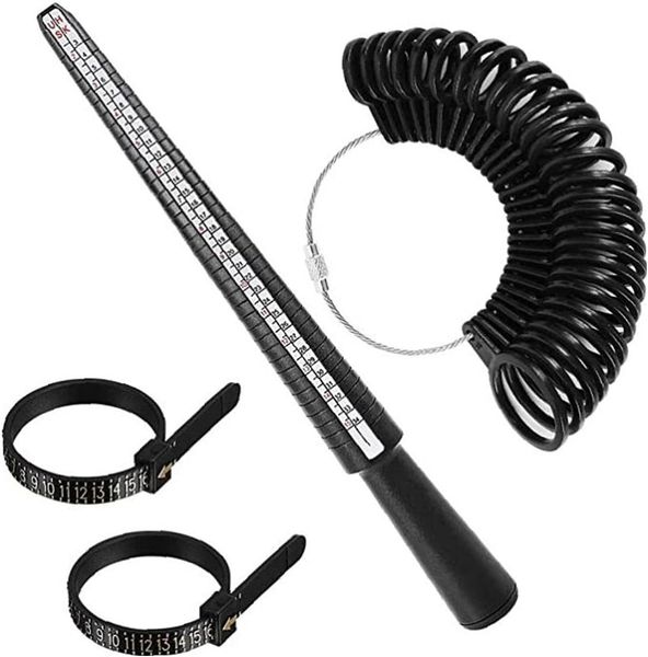 4 Pcs/Set Ring Sizer Measuring Tool Finger Size Measuring Instrument