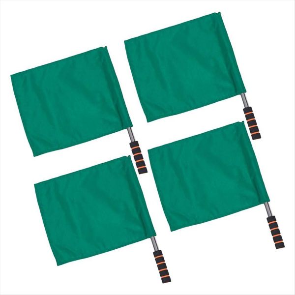 Green Sports Referee Flag 4Pcs Track And Field Event Referee Flag