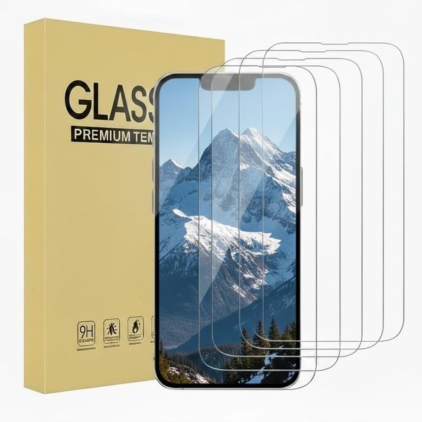 5pc Screen Protector Compatible With iPhone 14 Plus/ 14 Pro Max 6.7Inch