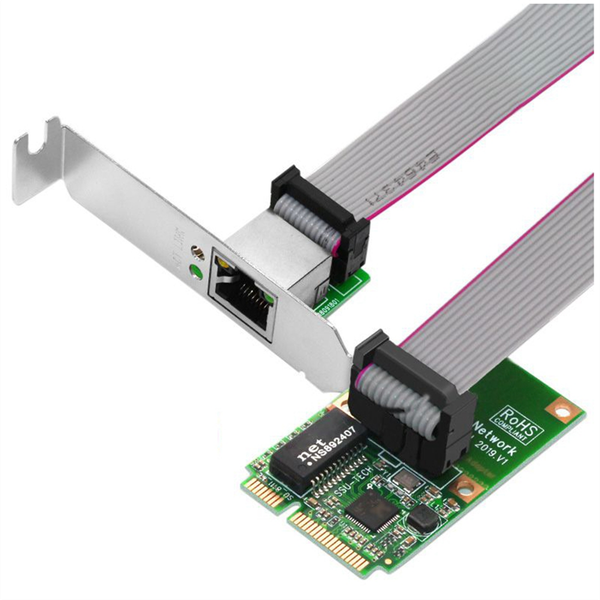 Mini Pcie Gigabit Network Card Single-Port Rj45 Ethernet Card for Pc