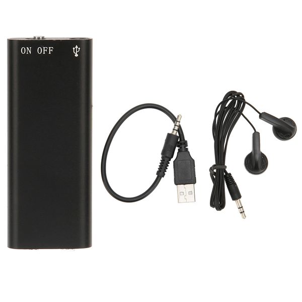 Voice Recorder HD Noise Reduction Activated USB Charging Mini Sound 16GB