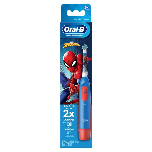 Oral-B Kids Electric Toothbrush Marvel Spiderman 3+ (Battery-Powered)