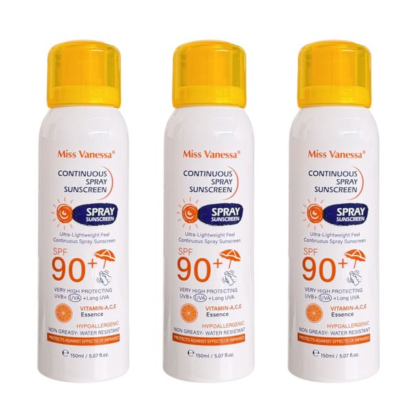 Pack of 3 - Miss Vanessa Vitamin C A E Continuous Spray Sunscreen SPF 90+