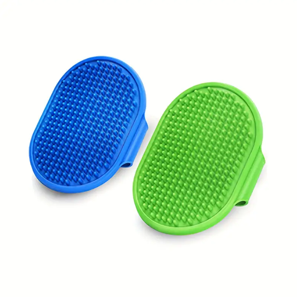 2-Piece Pet Cleaning and Massaging Brush(Blue&amp;Green)
