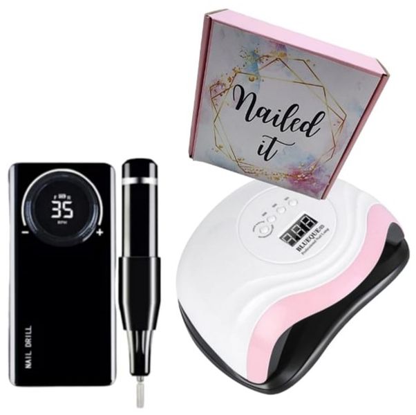 Rechargeable Electric Nail Drill &amp; Blueque V7