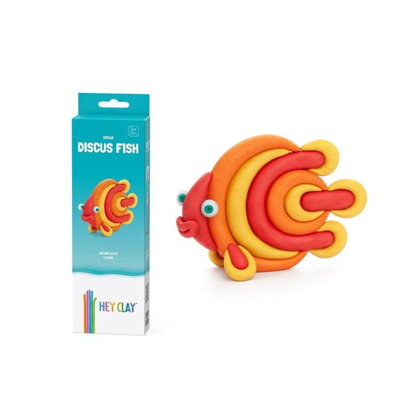 Hey Clay: Modelling Air-Dry Clay with Interactive App - Discus Fish, 3 Cans