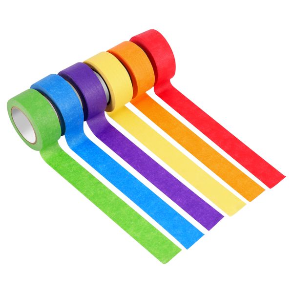 Colored Masking Tape,Painters Tape for Arts and Crafts, Labeling or Coding