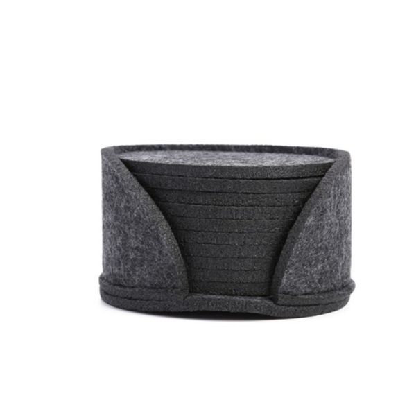 Water Absorbing Coaster Grey Cotton 10 Pack Coasters