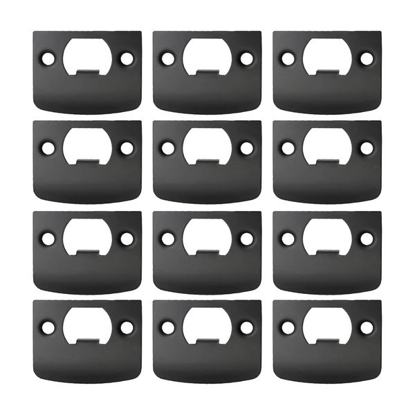 12 Pcs Door Strike Plate Deadbolt Covers Door Compatible with None