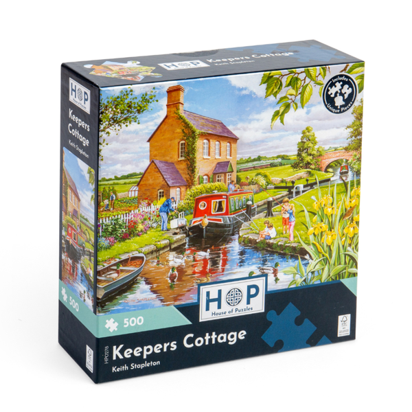 House of Puzzles - Keepers Cottage - 500 Piece Jigsaw Puzzle
