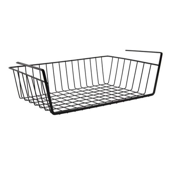 Under Cabinet Storage Shelf Wire Basket - Black